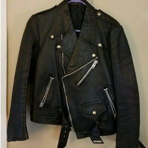 Vintage Leather Motorcycle Jacket